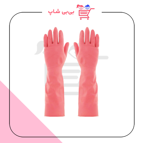 دستکش ظرفشویی رزمریم بزرگ ساق بلند