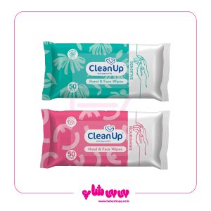 دستمال مرطوب کلین اپ انتی باکتریال