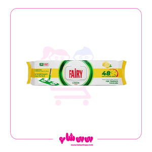 دستمال مرطوب طی کشی فیری رایحه لیمو 50 عددی