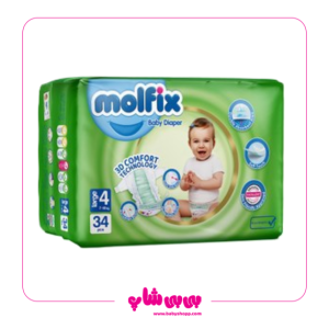 پوشک مولفیکس سایز 4 34 عددی