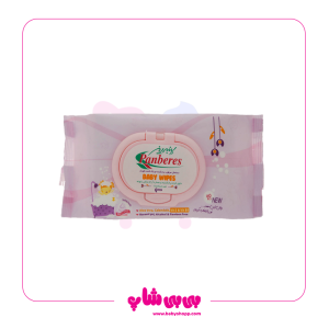 دستمال مرطوب پنبه ریز 60 عددی حساس