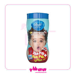 دستمال مرطوب کودک کالاندولا 50برگی کمر باریک دافی